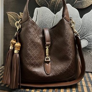 100% Authentic Gucci Diamante Jackie 2-Way  shoulder handbag